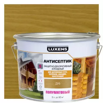 Антисептик алкидный Luxens полуматовый дуб 9 л