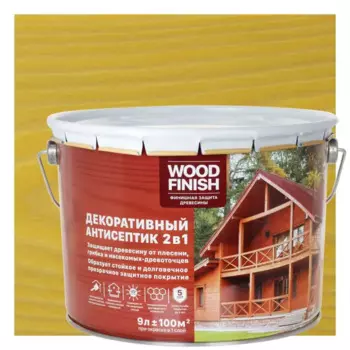 Антисептик декоративный Husky Wood Finish цвет сосна 9 л