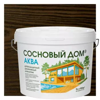 Антисептик лессирующий декоративный Husky Сосновый дом акриловый цвет палисандр 9 л