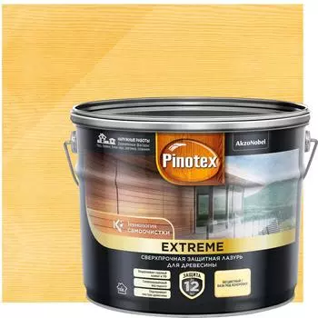 Антисептик Pinotex Extreme полуматовый прозрачный 9 л