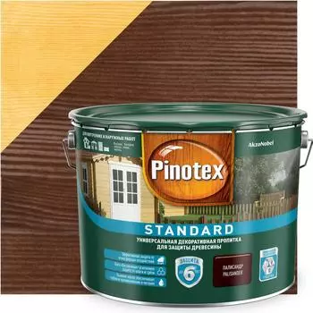 Антисептик Pinotex Standard цвет палисандр 9 л