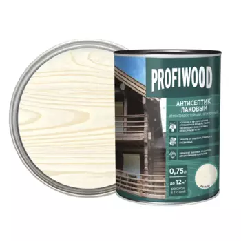 Антисептик Profiwood глянцевый белый 0.7 кг