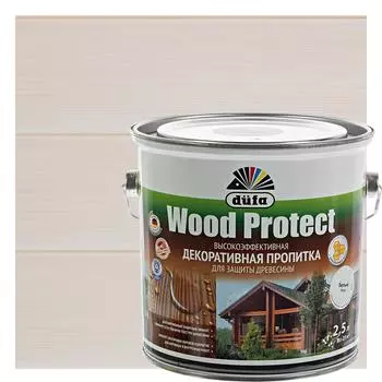 Антисептик Dufa Wood Protect цвет белый 2.5 л