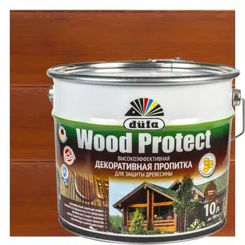 Антисептик Wood Protect цвет махагон 10 л