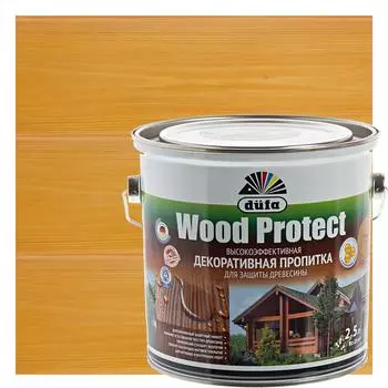 Антисептик Wood Protect цвет сосна 2.5 л