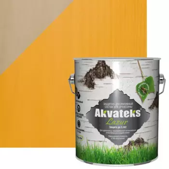 Антисептик защитно-декоративный Akvateks полуглянцевый калужница 2.7 л