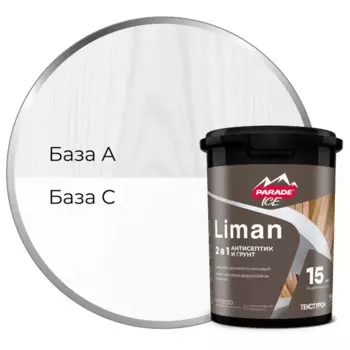 Антисептик защитно-декоративный кроющий Parade Liman матовый прозрачный 0.9 л