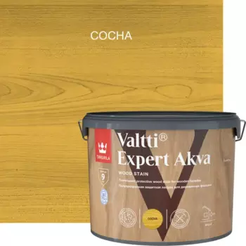 Антисептик защитно-декоративный Tikkurila Valtti Expert Akva полуматовый сосна 9 л