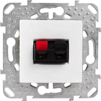 Аудио розетка встраиваемая Schneider Electric Unica, цвет белый