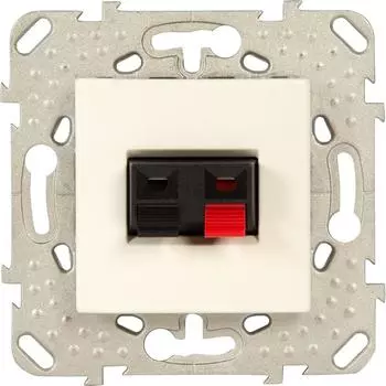 Аудио розетка встраиваемая Schneider Electric Unica, цвет бежевый