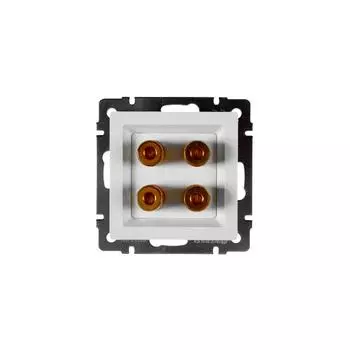 Аудио розетка встраиваемая Werkel, цвет белый