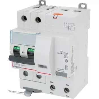 Автоматический выключатель дифференциального тока Legrand DX3 2P C25 A 30 мА 6 кА AC 411160