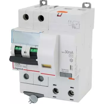 Автоматический выключатель дифференциального тока Legrand DX3 2P C32 A 30 мА 6 кА AC 411161