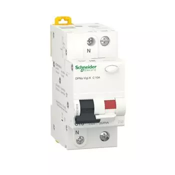 Автомат дифференциальный Schneider Electric Acti9 1P N C10 А 30 мА АС
