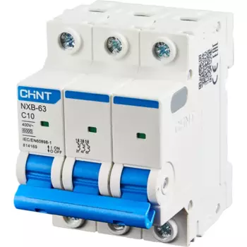 Автоматический выключатель CHINT NXB-63S 3P C25 А 4.5 кА