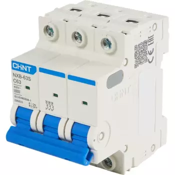 Автоматический выключатель CHINT NXB-63S 3P C63 А 4.5 кА