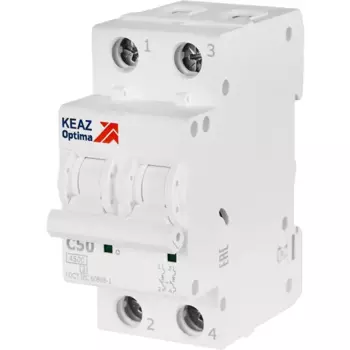 Автоматический выключатель КЭАЗ Opti Din BM63 2P C50 А 4.5 кА
