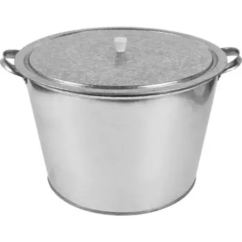 Бак для воды оцинкованный 20 л с крышкой