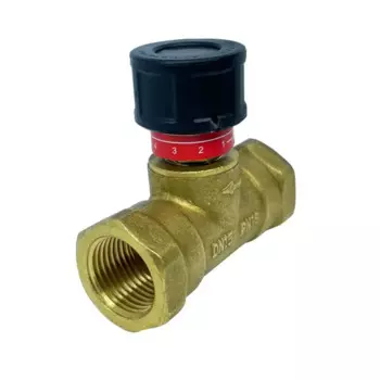 Балансировочный клапан для радиатора прямой Heizen 1/2" латунь