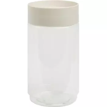 Банка для сыпучих продуктов Idi Land 1000 мл пластик цвет бежевый