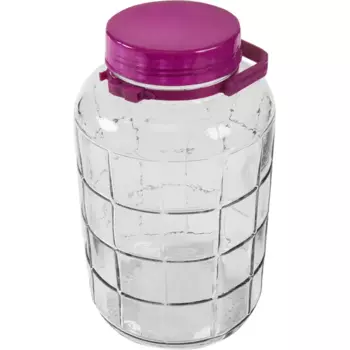 Банка стеклянная с ручкой 8 л