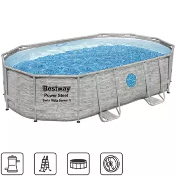 Бассейн каркасный Bestway 56946 BW 488x305x107 см 10950 л