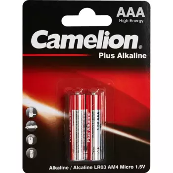 Батарейка Camelion Plus Alkaline LR03-BP2 алкалиновая LR03-BP2 AAA 2 шт.