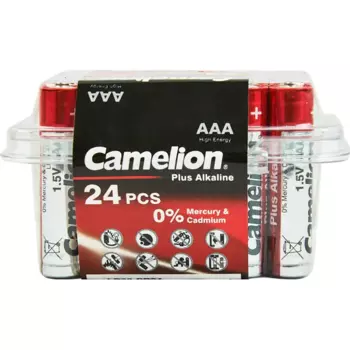 Батарейка Camelion Plus Alkaline LR03-PB24 алкалиновая LR03 AAA 24 шт.