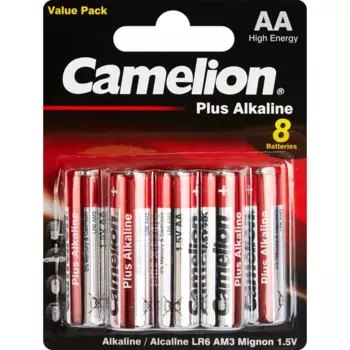 Батарейка Camelion Plus Alkaline LR6-BP5+3 алкалиновая LR6 AA 8 шт.