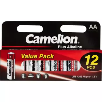 Батарейка Camelion Plus Alkaline LR6-HP12 алкалиновая LR6 AA 12 шт.