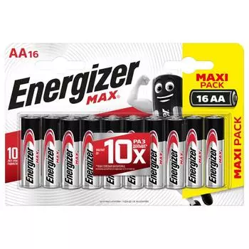 Батарейка алкалиновая Energizer Max AA 16 шт.