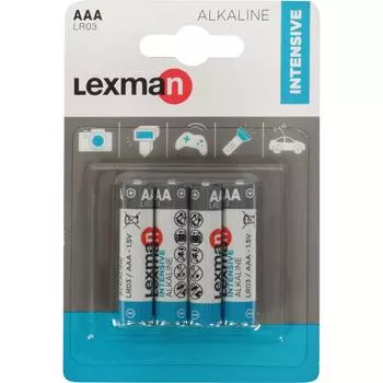 Батарейка алкалиновая Lexman AAA 4 шт.