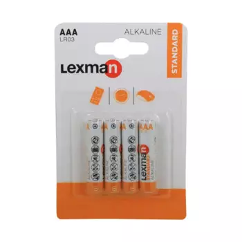Батарейка алкалиновая Lexman AAA 4 шт.