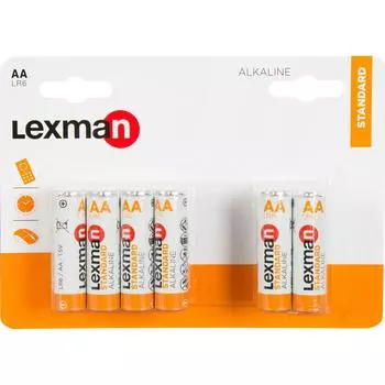 Батарейка алкалиновая Lexman LR6 АА 12 шт.