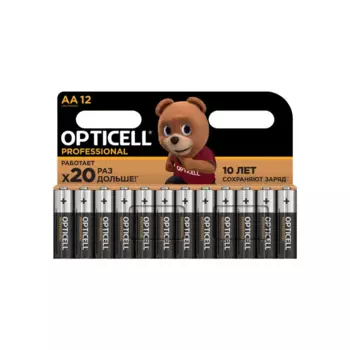 Батарейка Opticell Professional алкалиновая LR6 AA 12 шт.