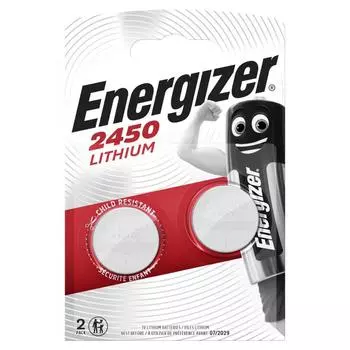 Батарейка литиевая Energizer CR2450, 2 шт.