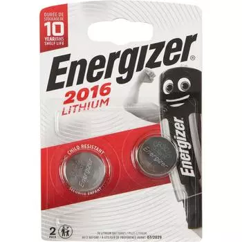 Батарейка литиевая Energizer CR 2016 FSB2, 2 шт.