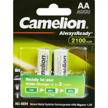 Аккумулятор Camelion Always Ready NH-AA2100ARBP2 Ni-Mh HR6 AA 2100 мАч 1.2В 2 шт.