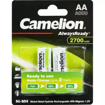 Аккумулятор Camelion Always Ready NH-AA2700BP2 Ni-Mh HR6 AA 2700 мАч 1.2В 2 шт.