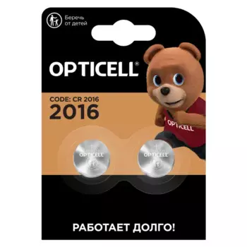 Батарейка Opticell Specialty литиевая CR2016 2 шт.