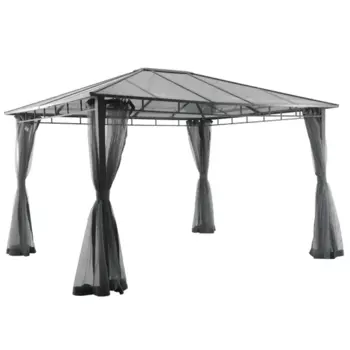 Беседка Naterial Volta 300x263x360 см серый антрацит