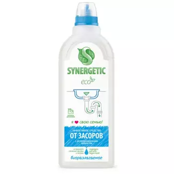 Биоразлагаемое средство от засоров Synergetic 1л