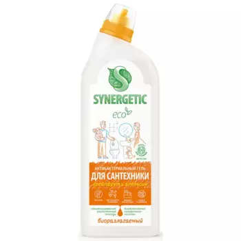 Биоразлагаемый гель для чистки сантехники Synergetic Грейпфрут и апельсин 0.7 л