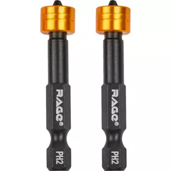 Бита с ограничителем магнитная Rage 554133 PH2x50 мм, 2 шт.