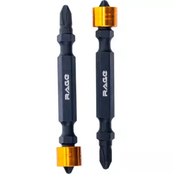 Бита двусторонняя с ограничителем магнитная Rage 554233 PH2x65 мм, 2 шт.