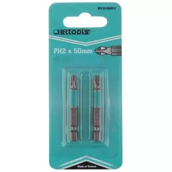 Бита магнитная Jettools W2-21-0502-2, PH2, 50 мм, 2 шт.