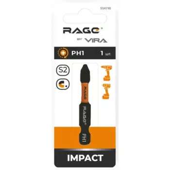 Бита ударная Rage 554190 PH1x50 мм, 1 шт.