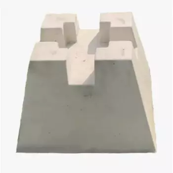 Блок бетонный 300x200x200 мм (перекрестие 50x50 мм)
