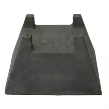 Блок фундаментный Малый 250x250x140 мм гладкий серый