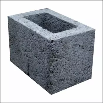 Блок вентиляционный керамзитобетонный 190x300x195 мм